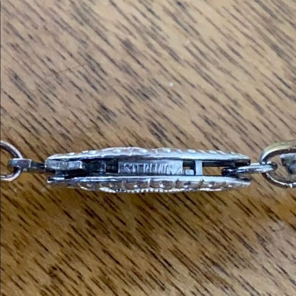 Pearl  necklace w/ss clasp - Picture 2 of 4